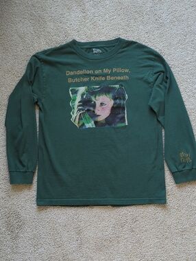 Rare Stray Rats Dandelion On My Pillow Long Sleeve Shirt Green